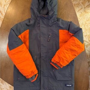 Lands’ End Kids Squall Fleece Lined Waterproof Jacket - Size- M (5-6)
